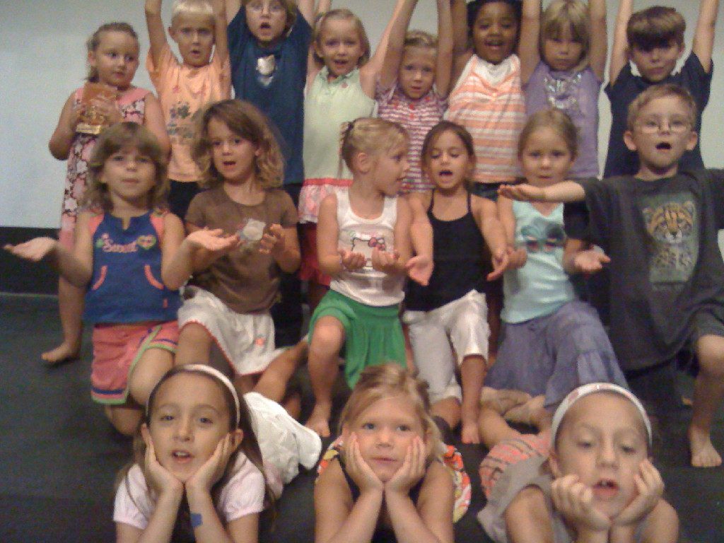 Young campers in a group photo